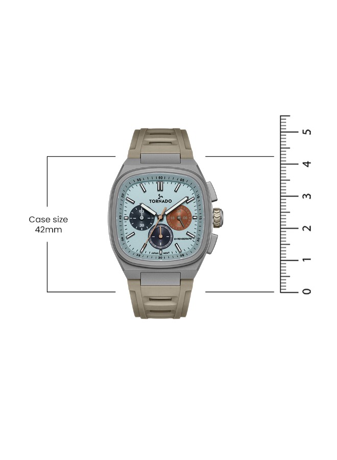 Tornado Aristocrate Men’s Chronograph Watch | Blue Dial, 42mm, 100 m (10 ATM)