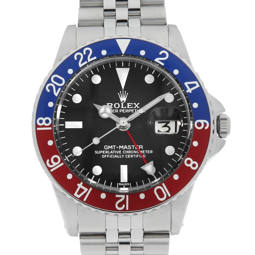 ROLEX GMT Master PCG 1675 black 5 Number antique mens