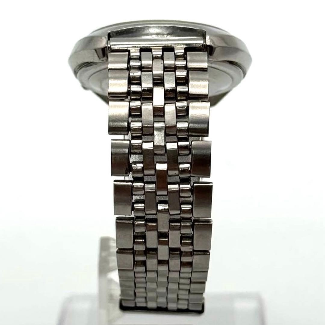 Rare SEIKO 5 Automatic Day Date Silver From Japan