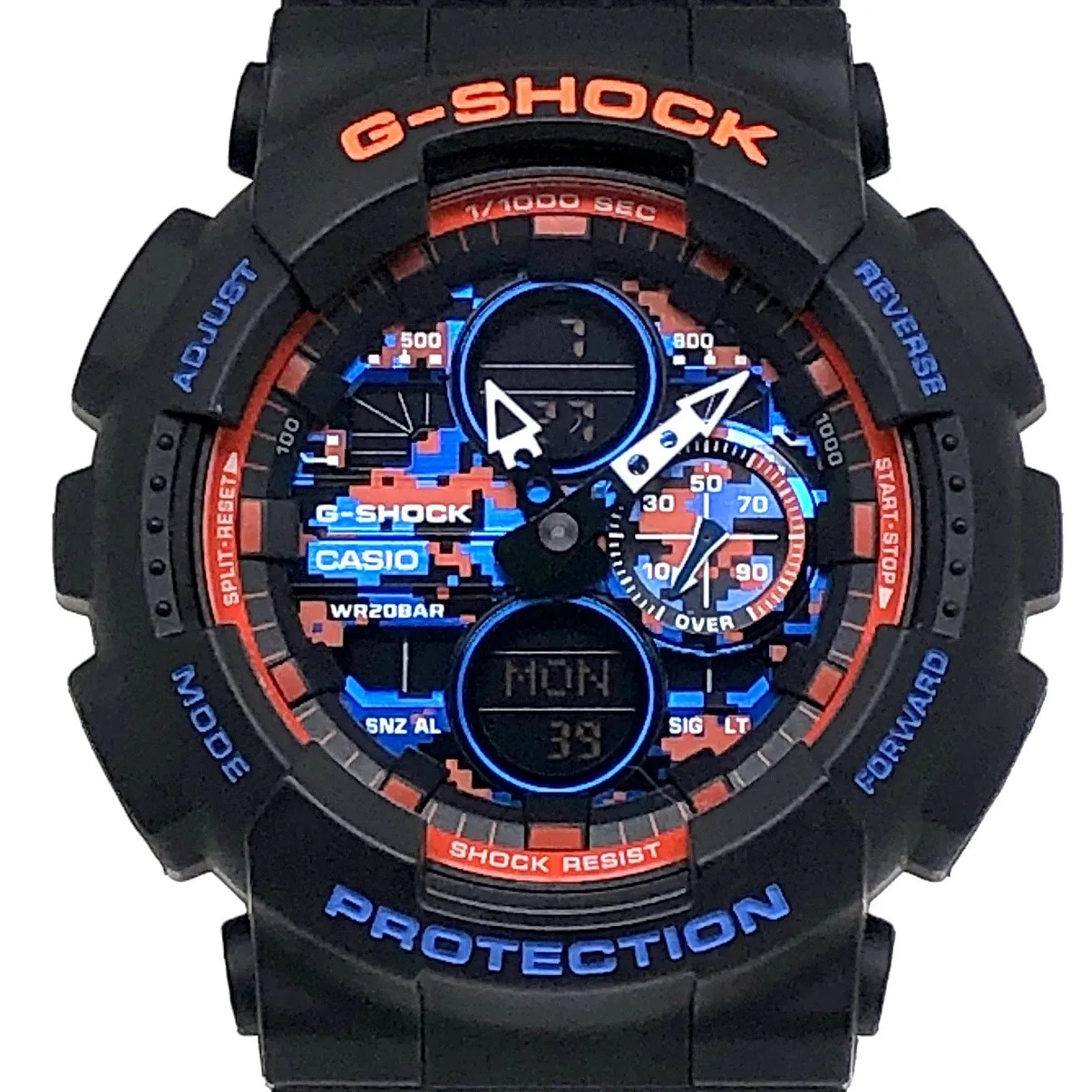 G-SHOCK GA-140CT-1A City Camouflage Series Big Case Black Blue Orange Released F
