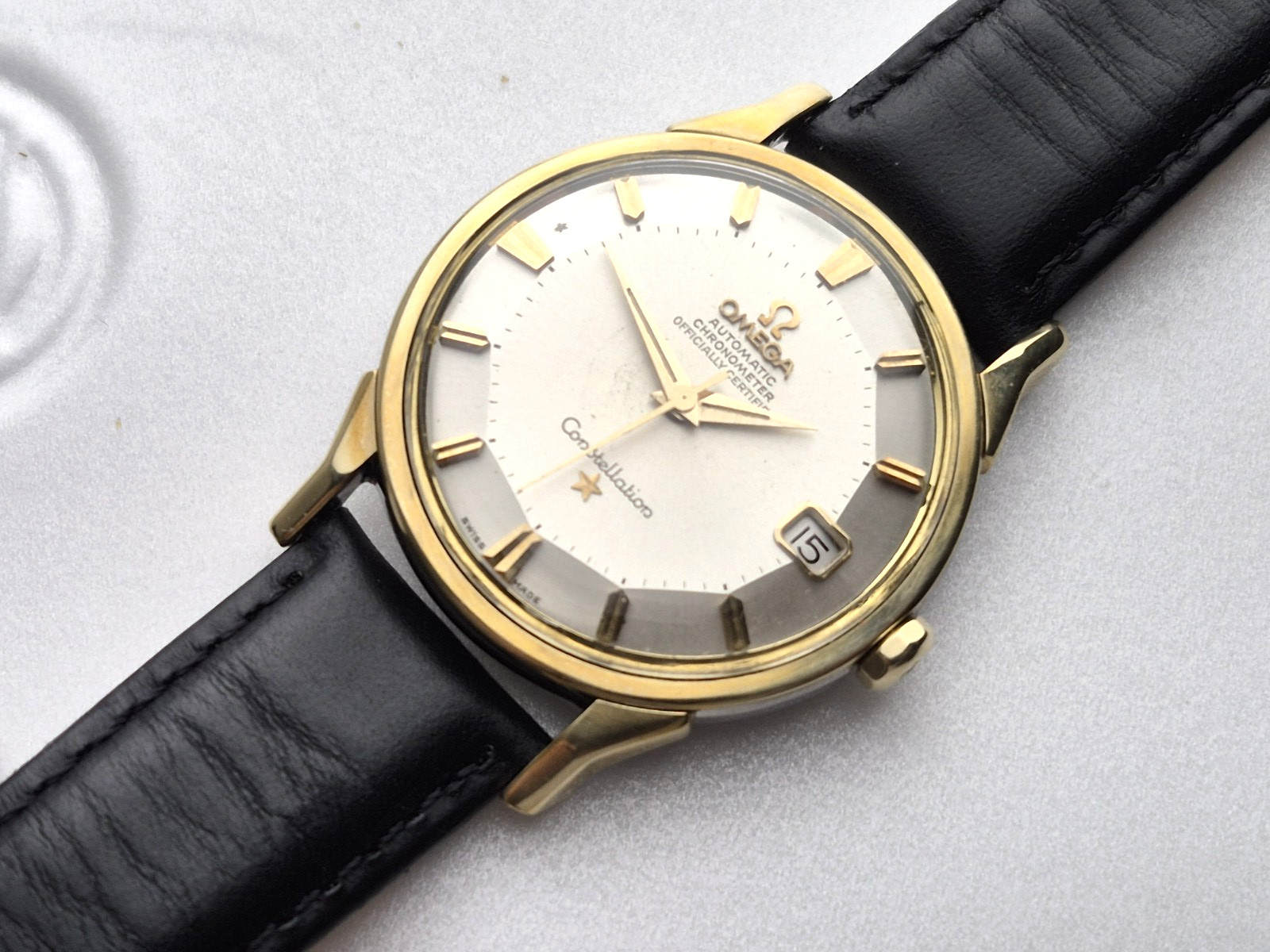 Vintage 14K / SS Omega Constellation Pie-Pan 168-005 caliber 561 .SERVICED.