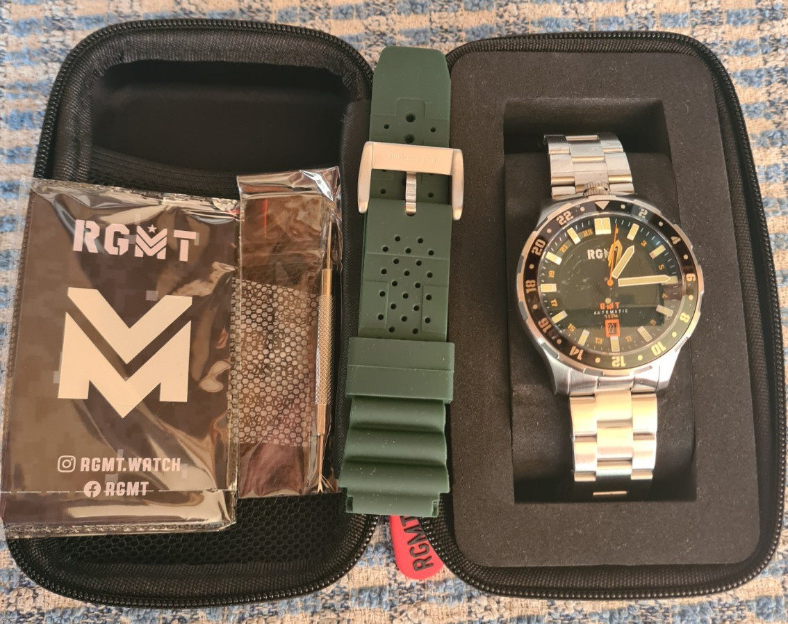 RGMT Globemaster Jungle Green GMT Automatic Watch