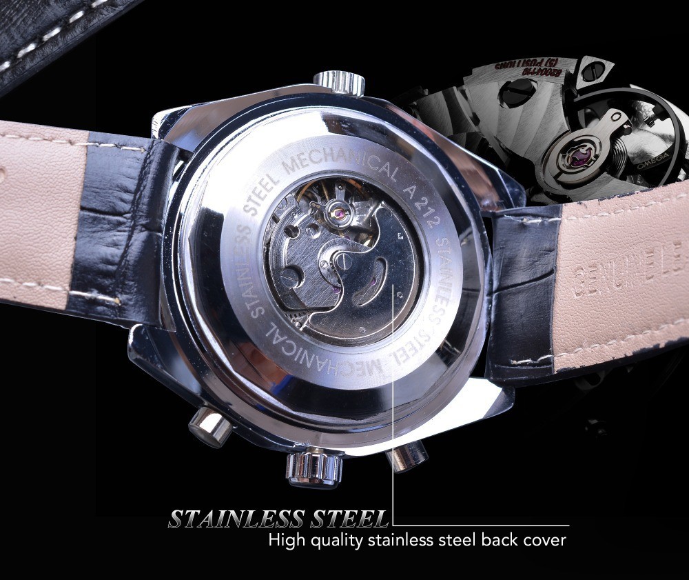 Luxury Men pilot/avitor Watch Multifunction Wristwatch Mechanical Automatic Gift