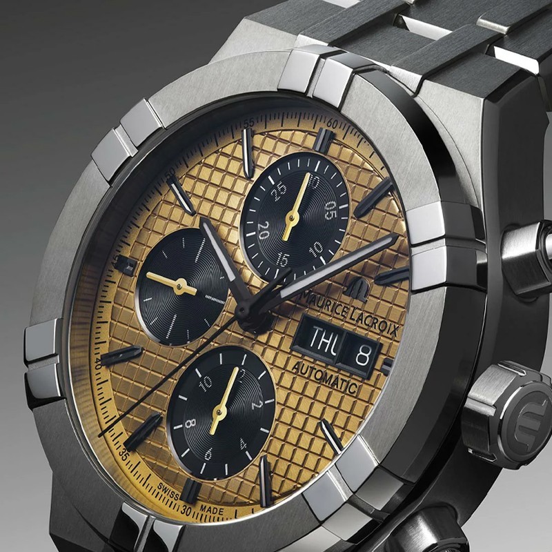 Maurice Lacroix AIKON Auto Titanium Chronograph Men’s Watch AI6038-TT032-530-1