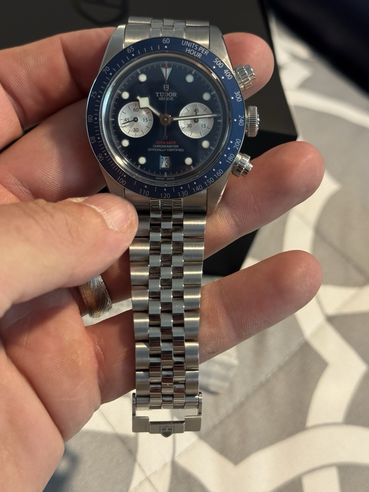 Tudor Black Bay Chrono Blue Dial on Bracelet Complete 2026