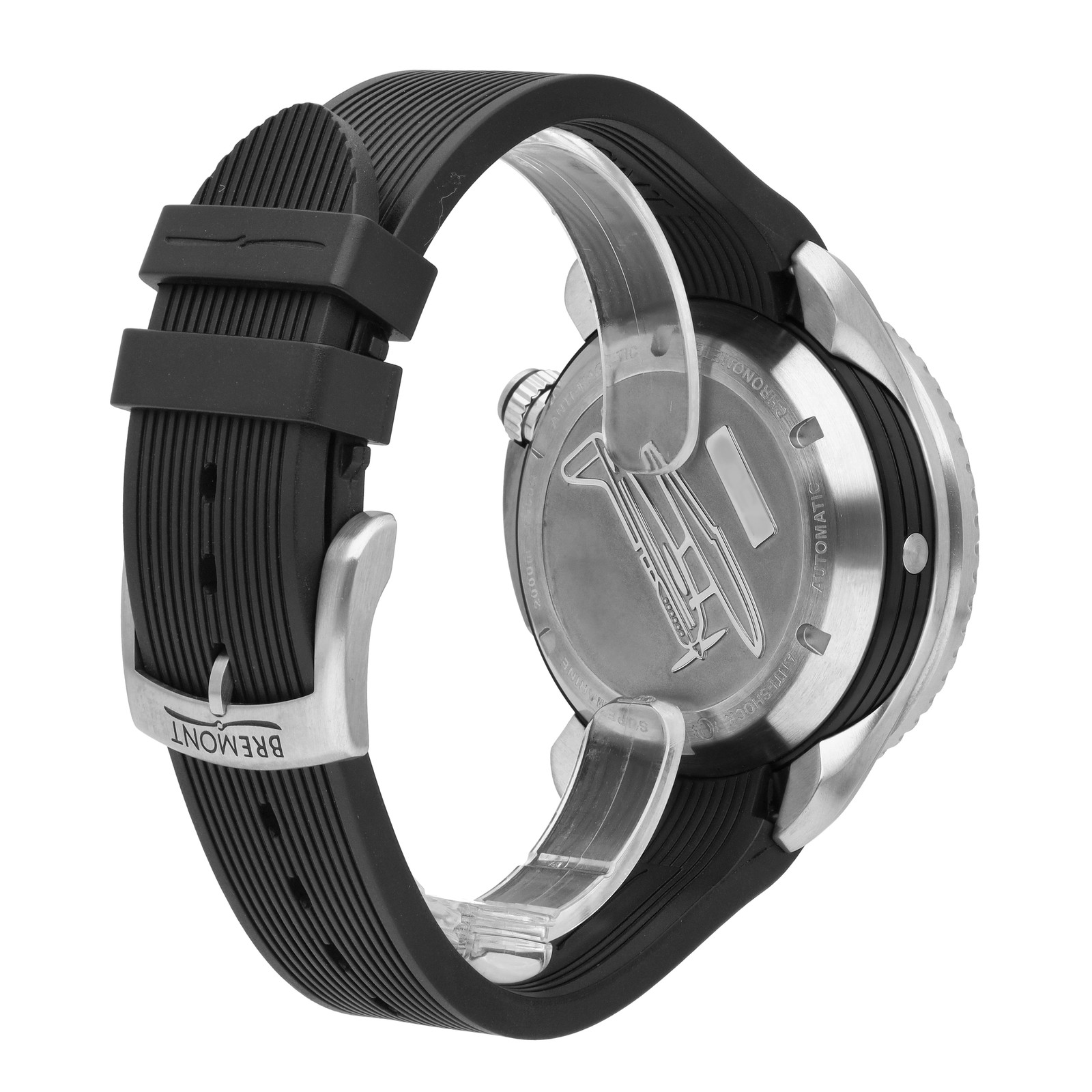 Bremont S2000 Stainless Steel Black Dial 45mm Automatic Men’s Watch S2000-BK-S