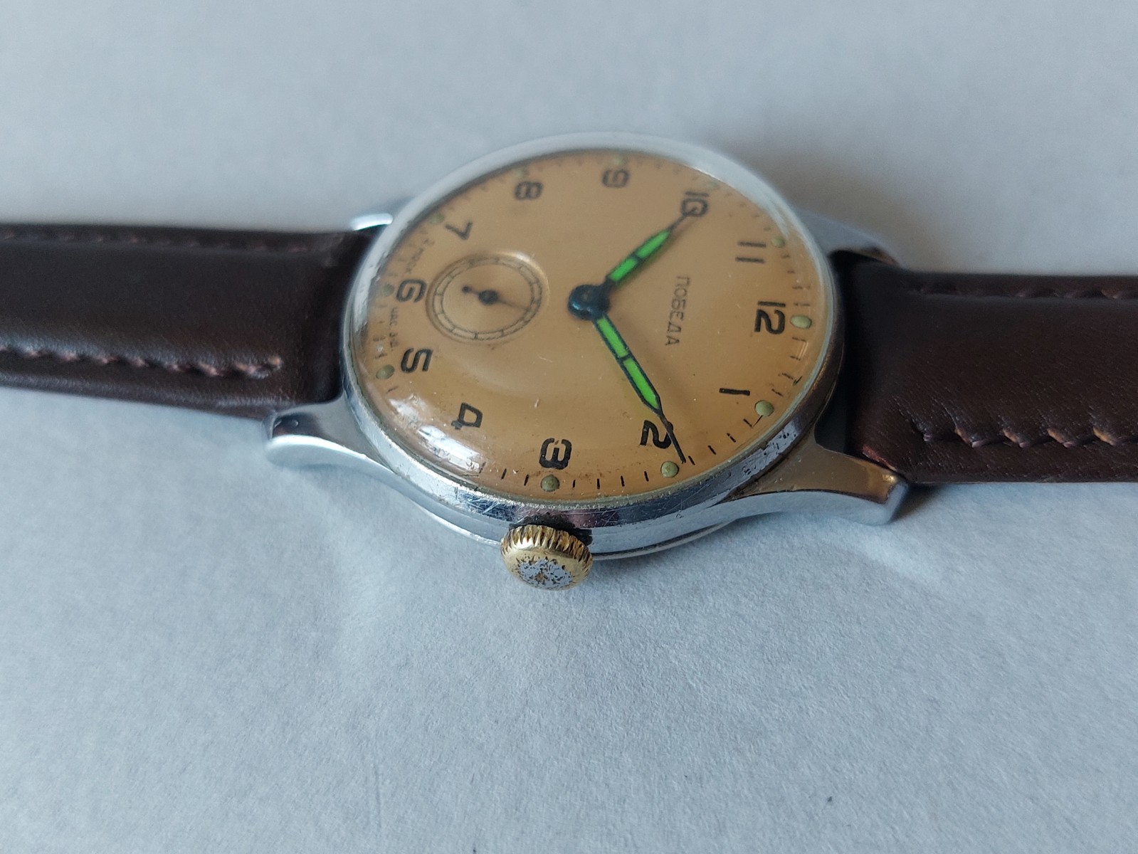 POBEDA ПОБЕДА 1950’s 2 МЧЗ Authentic USSR (Serviced,Oiled)