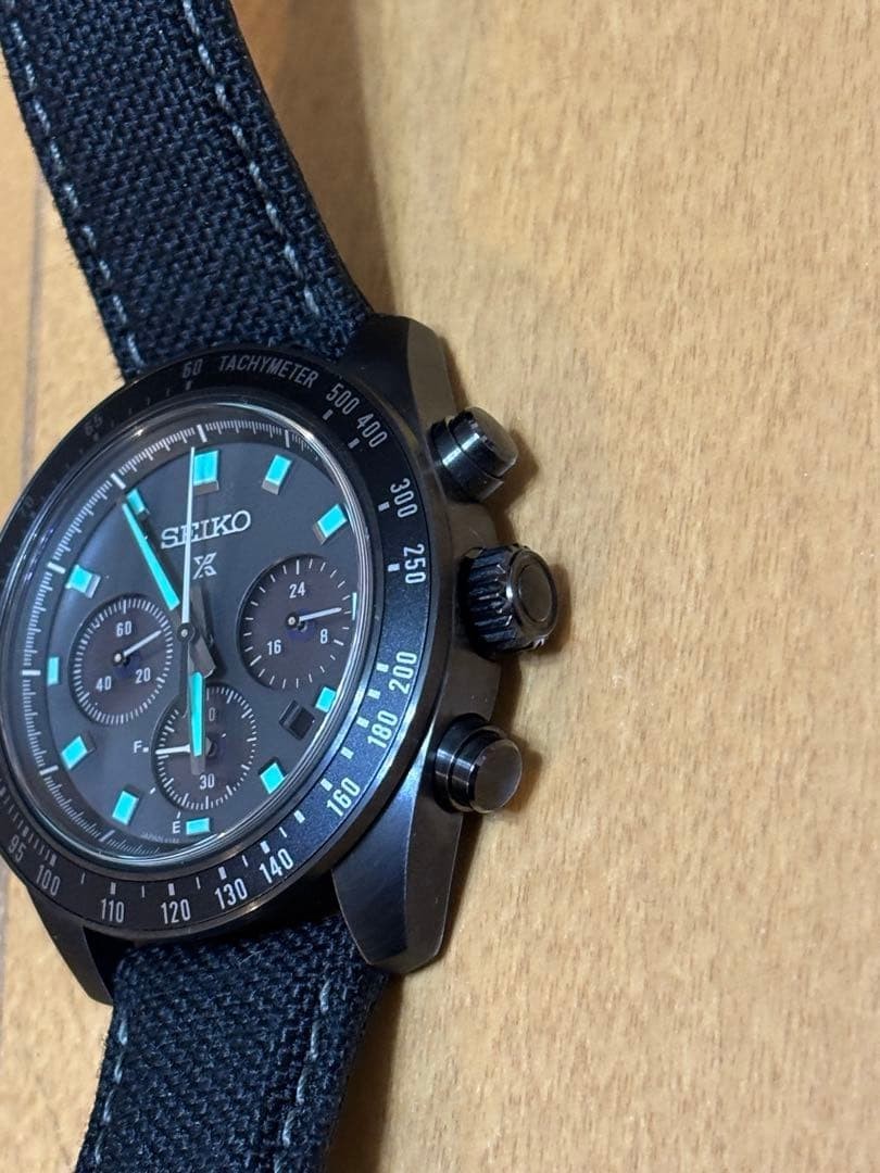 SEIKO Prospex Speed Timer SBDL105 Chronograph Solar Men’s Watch C#146856 FS