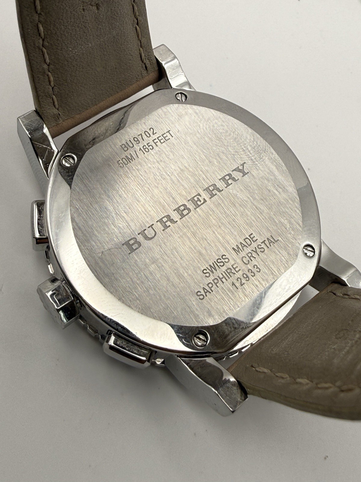 Burberry The City BU9702 Chronograph Leather Strap Quartz