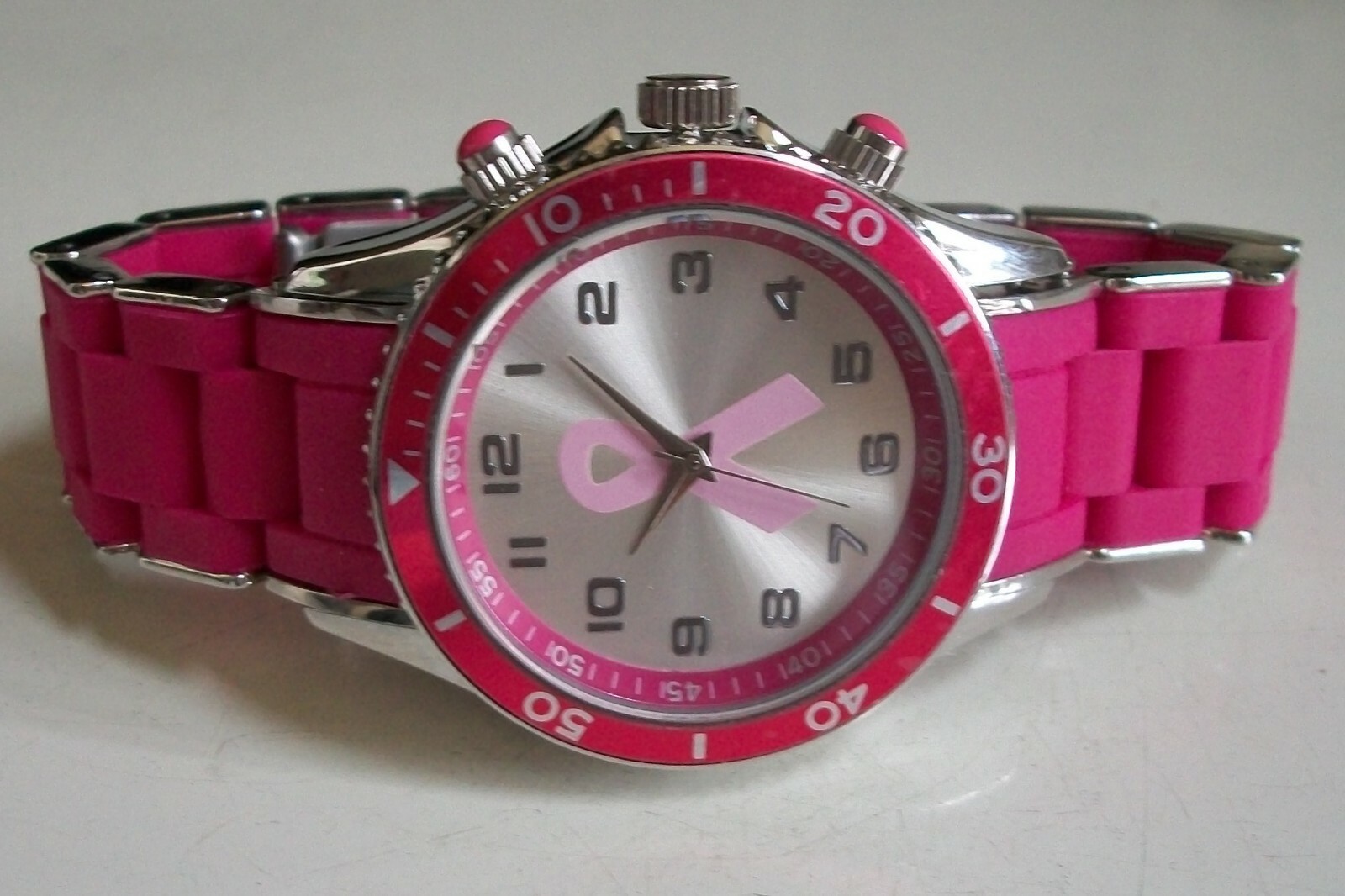 Women’s Breast Cancer Awareness Pink Ribbon Fashion Dressy Casual Wrist Watch