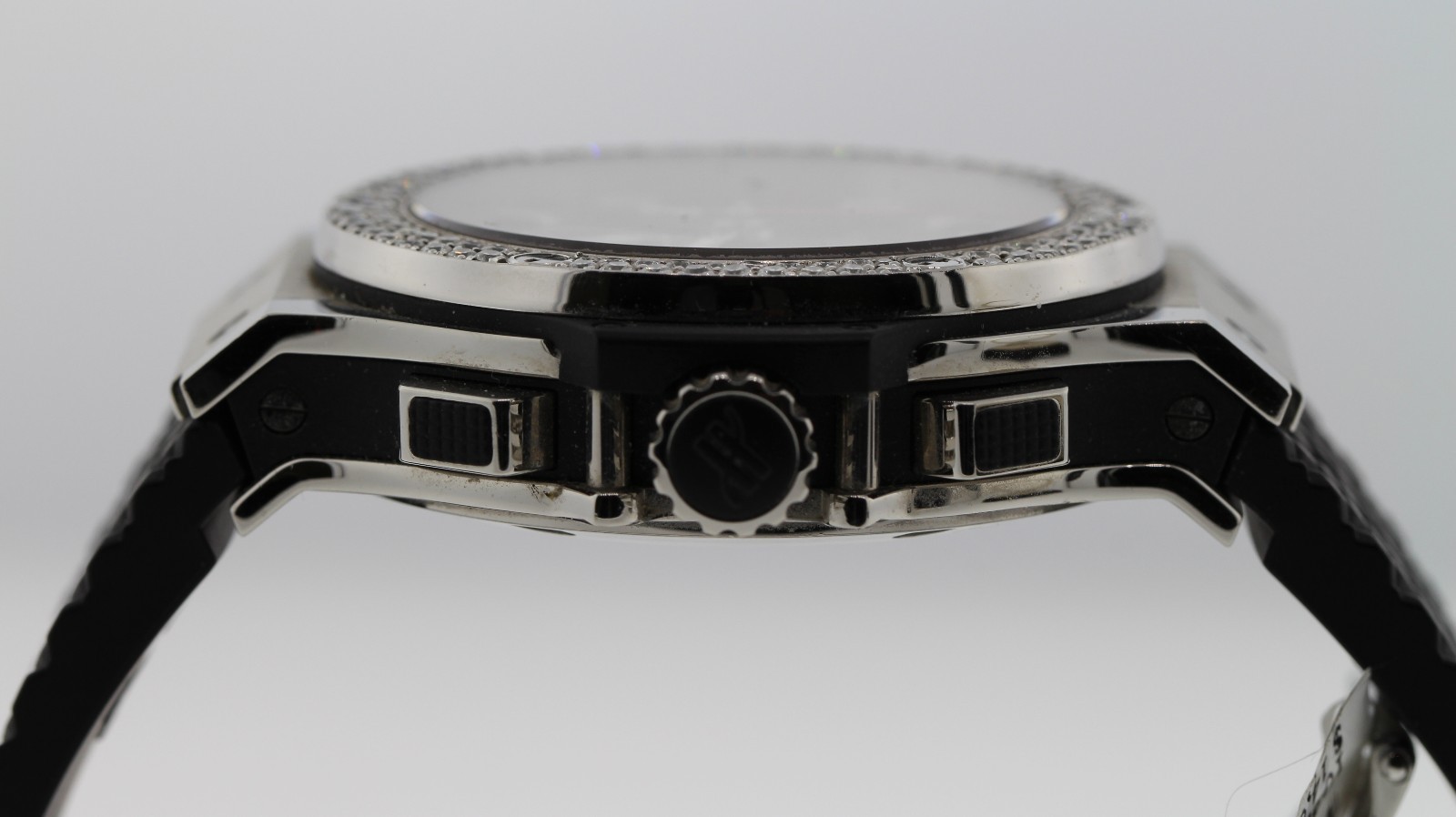 Hublot Big Bang 301.SX.130.RX 44mm Custom Bezel Black Rubber Chrono Men’s Watch