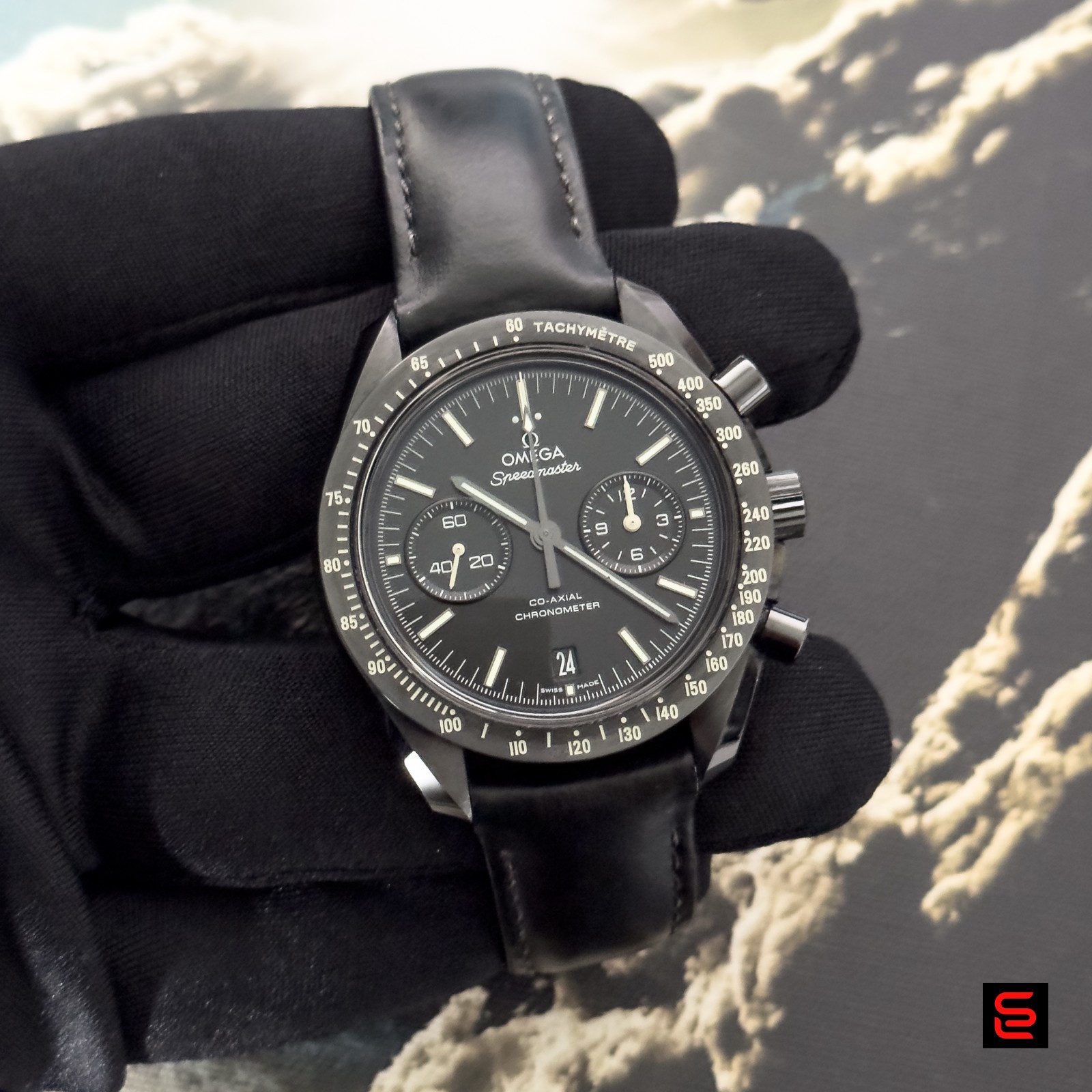 OMEGA Speedmaster Dark Side of the Moon 311.92.44.51.01.004 Pitch Black, B & P
