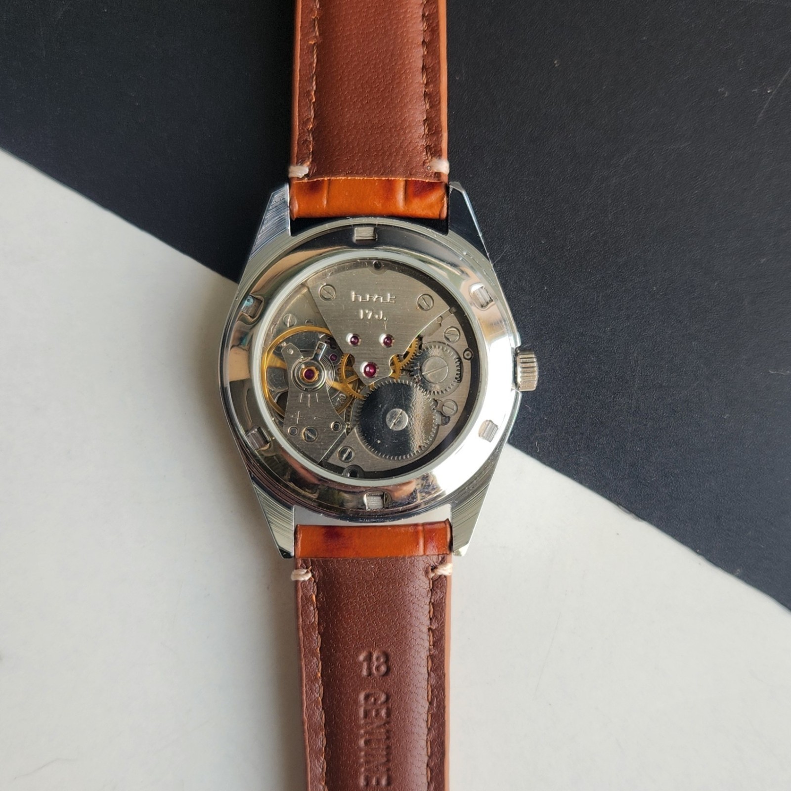 Vintage HMT Kohinoor Fluted Bezel Mechanical Hand Winding Wrist Watch A04