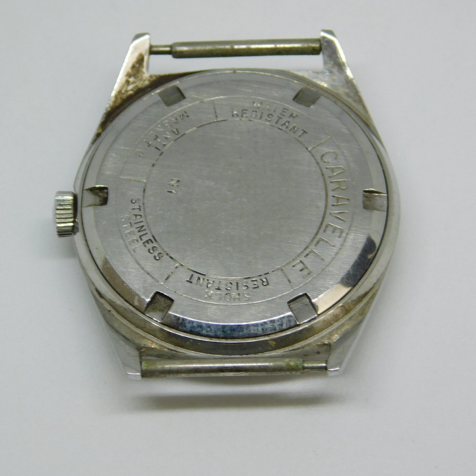 Vintage CARAVELLE N1 Silver Tone Wind-up Analog Men’s Watch