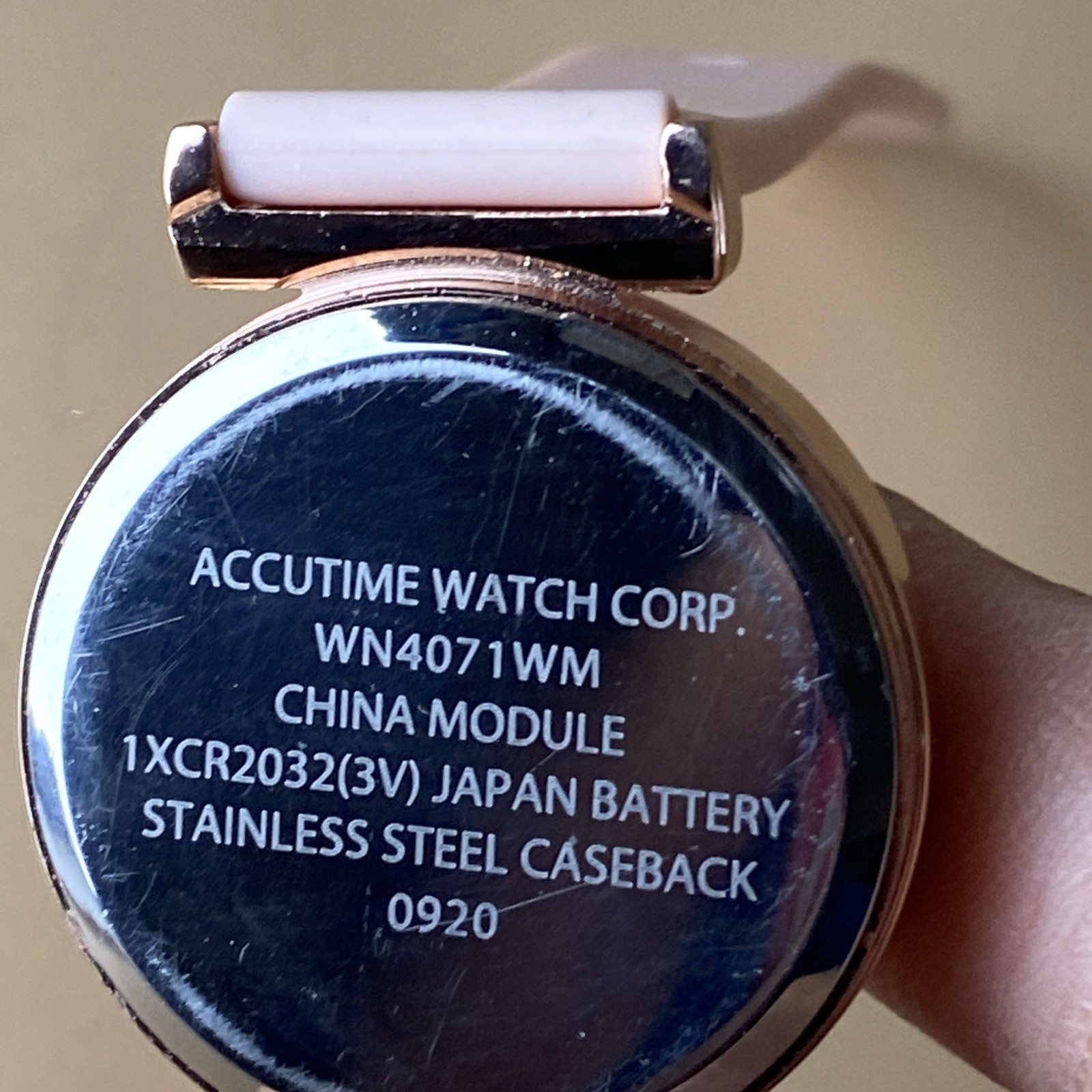 Accutime Women’s LED Digital Watch Pink Silicone Band- New Battery /WN4071WN