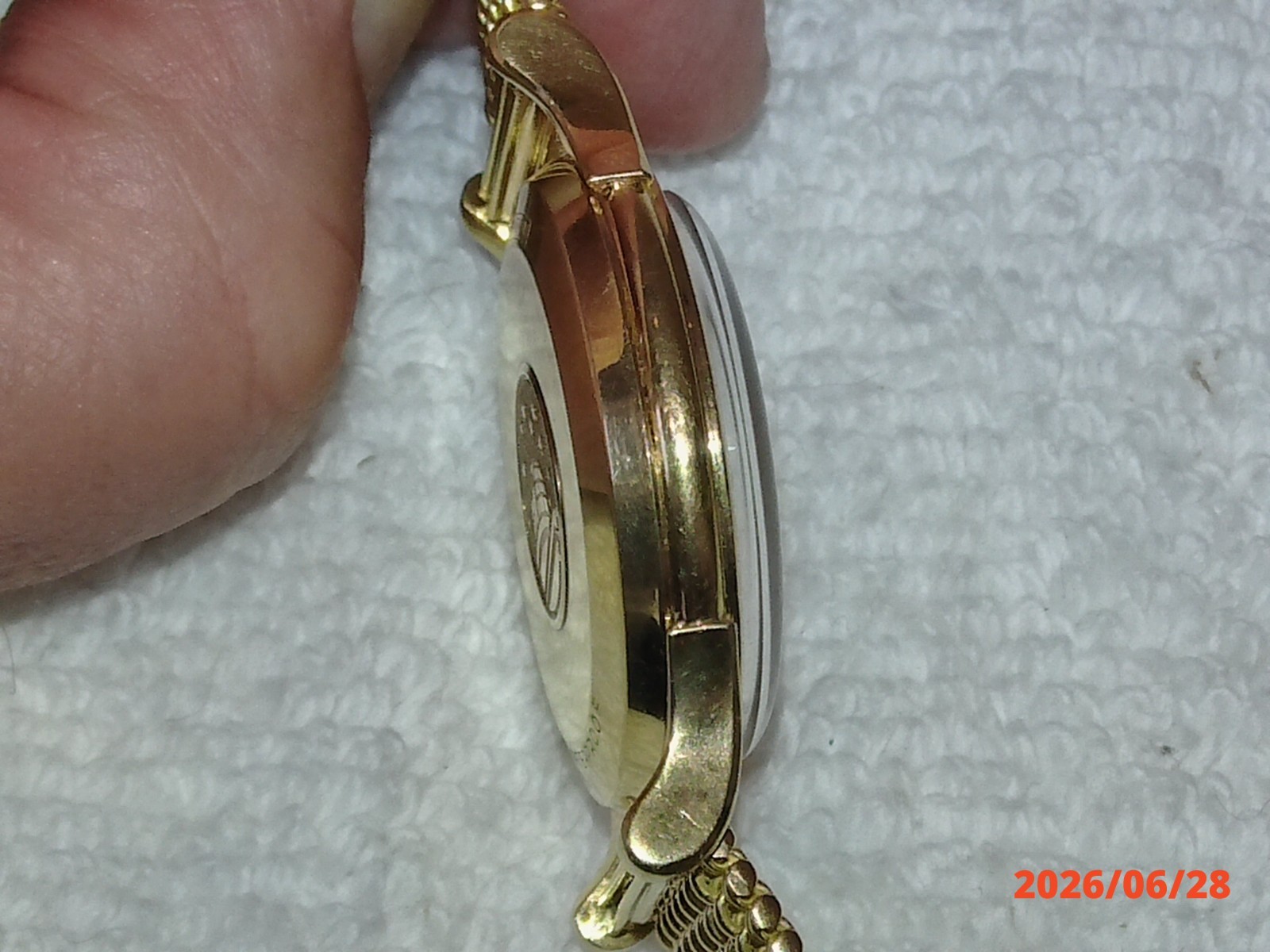 Omega 1954 Pie Pan 18K Gold Constellation w/ 18K Band & Arrow Markers
