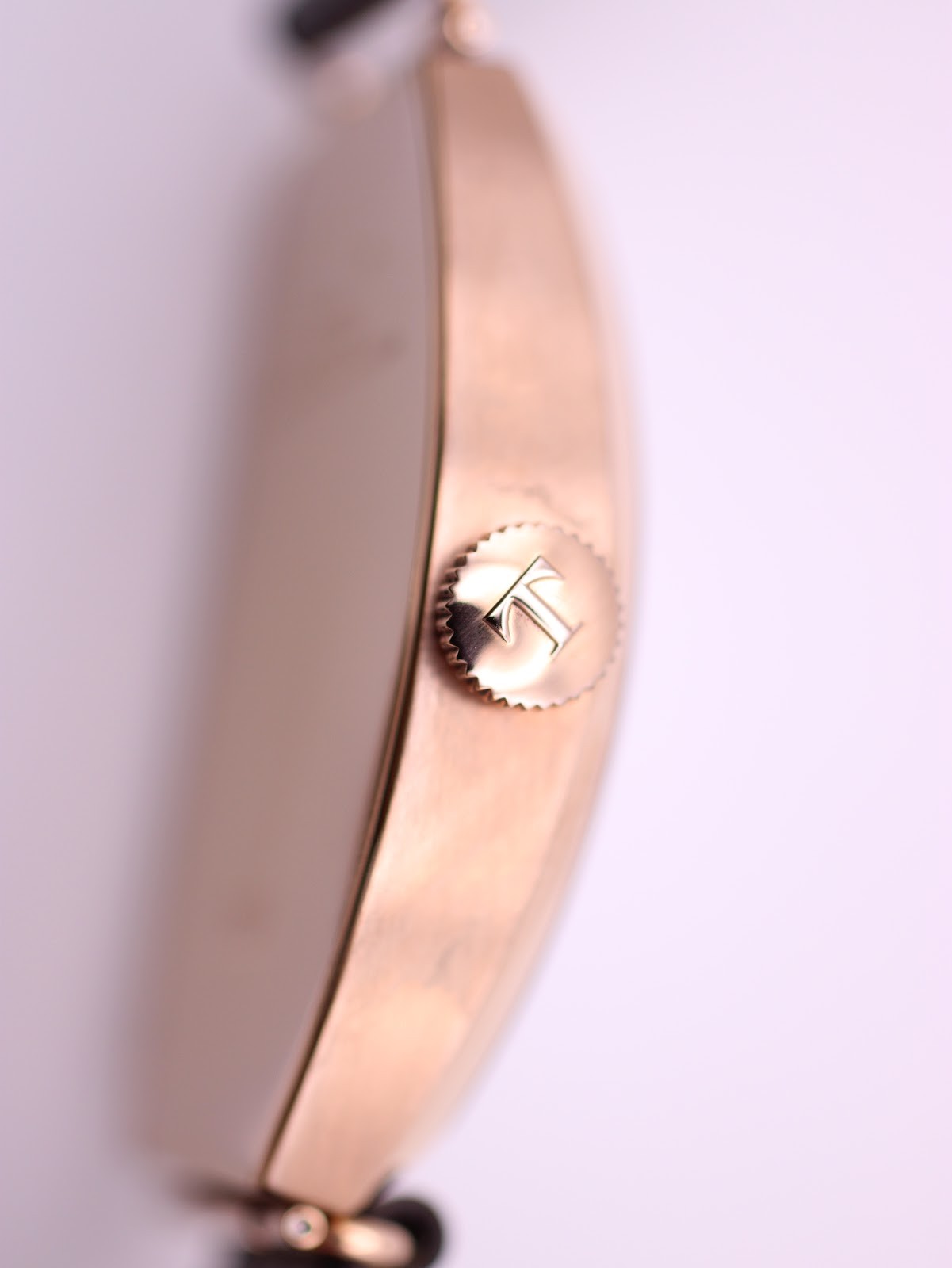 Tissot T128509 A tonneau rose gold PVD quartz watch with cream dial, original bo