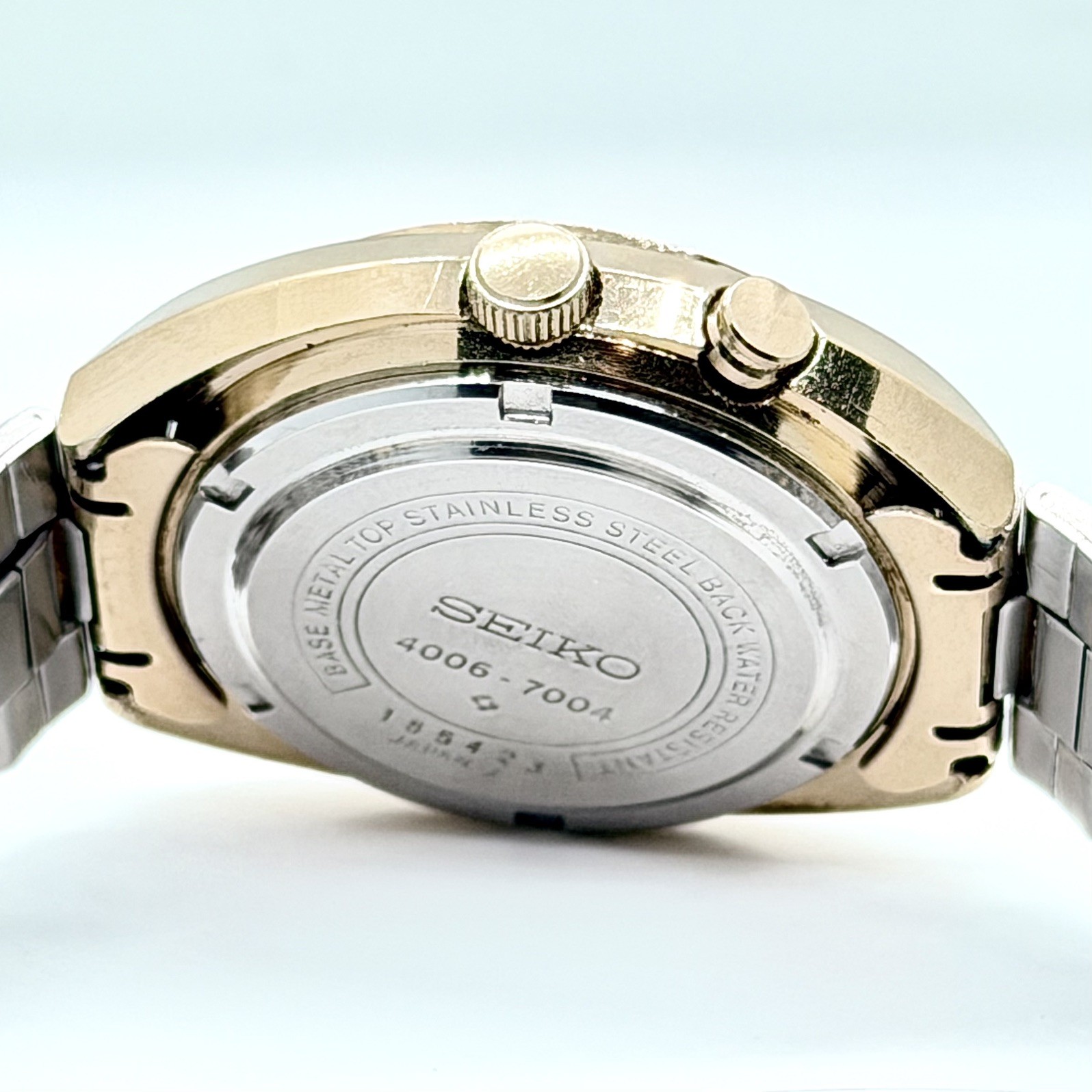 Excellent Seiko Bell-Matic 4006-7004 1970s Vintage Alarm Watch Original Bracelet