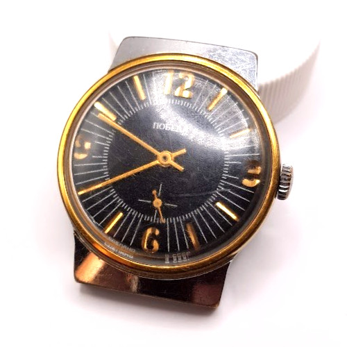 VINTAGE SOVIET RUSSIA USSR WRIST MENS WATCH POBEDA ZIM MECHANICS WORKING RARE