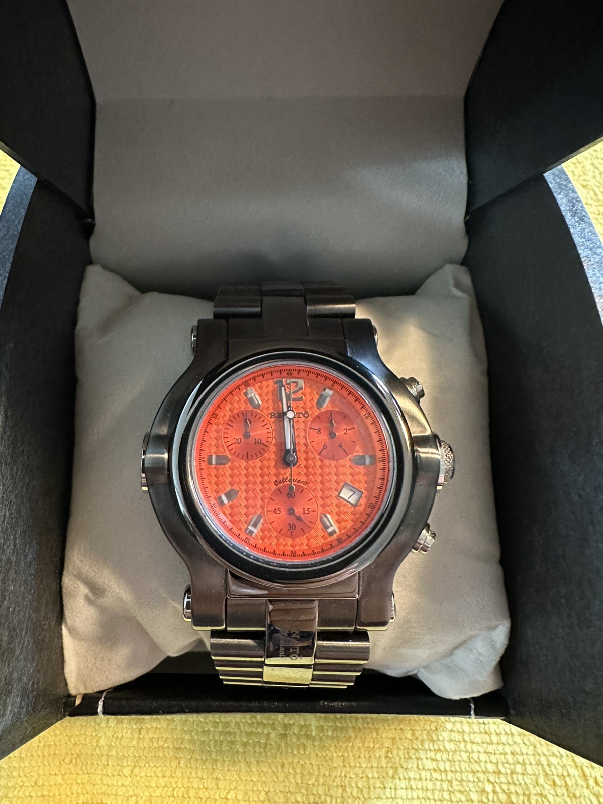 Renato Beast Collezioni Gunmetal Chronograph (Carbon Fiber Dial – New Battery)