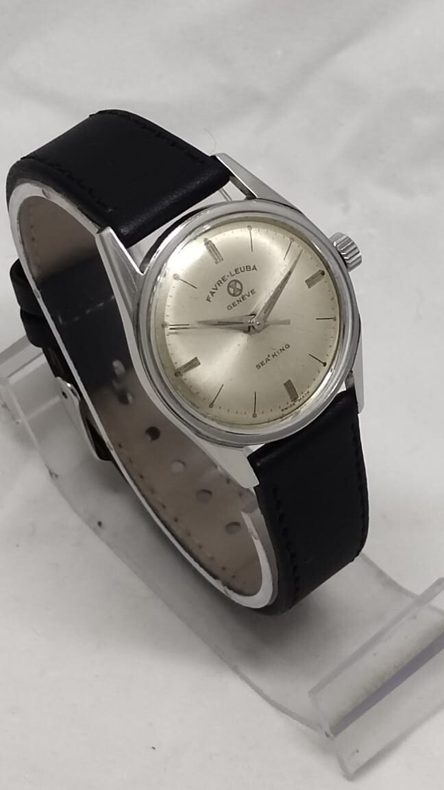 RARE Favre Leuba Geneva Seaking Hand-winding Men’s watch Original Dial Swiss