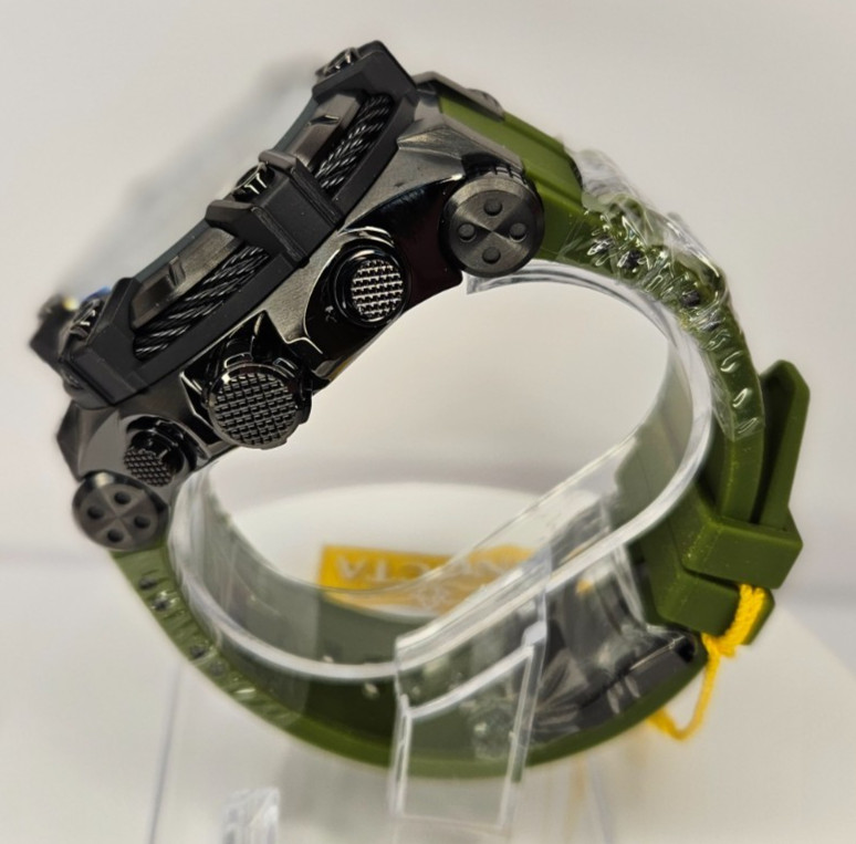 Invicta Bolt Surge 52mm Men’s Quartz (VD54) Watch Army Green/Gunmetal 49807 NIB