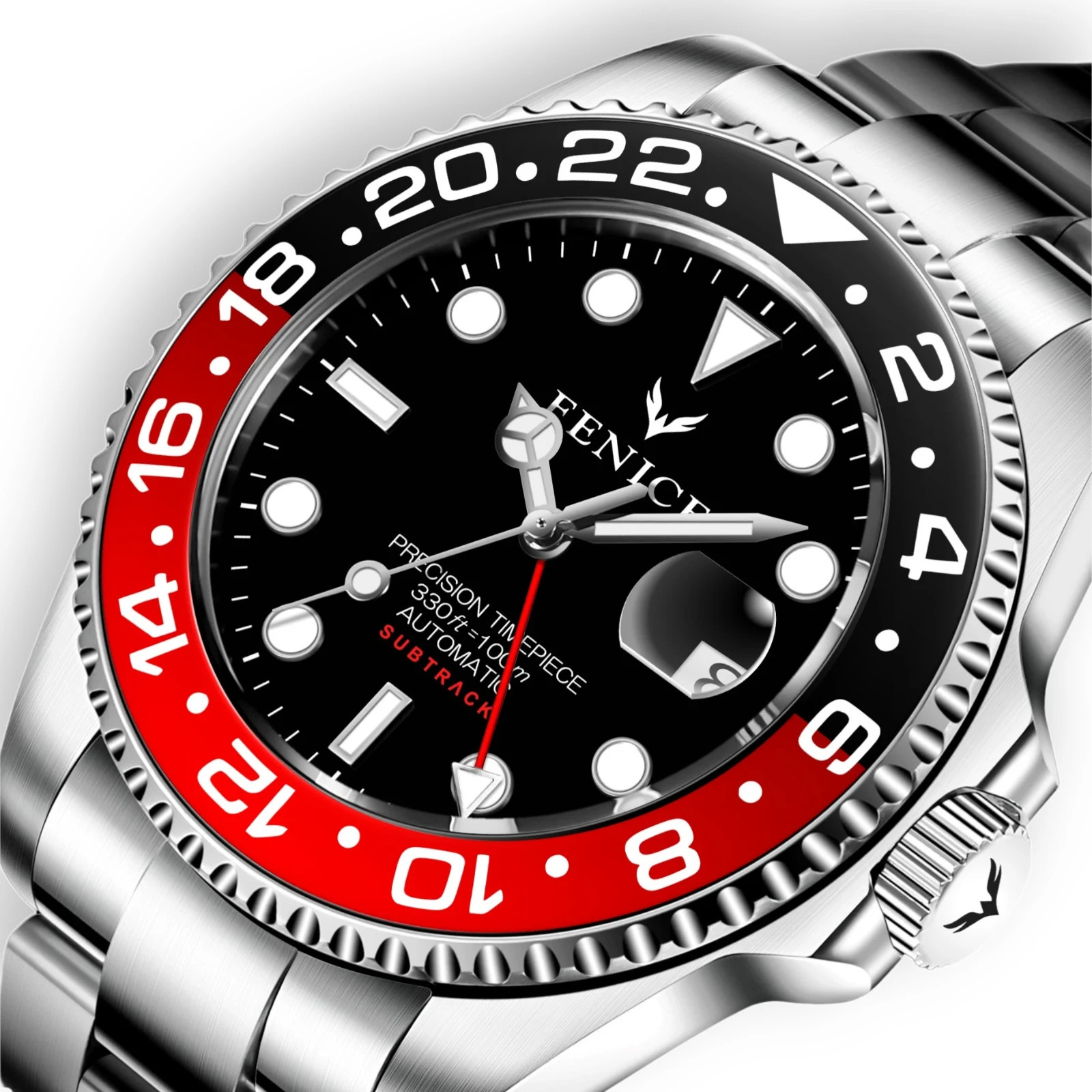 Fenice Subtrack GMT Automatic Watch 10ATM NH34A 40mm