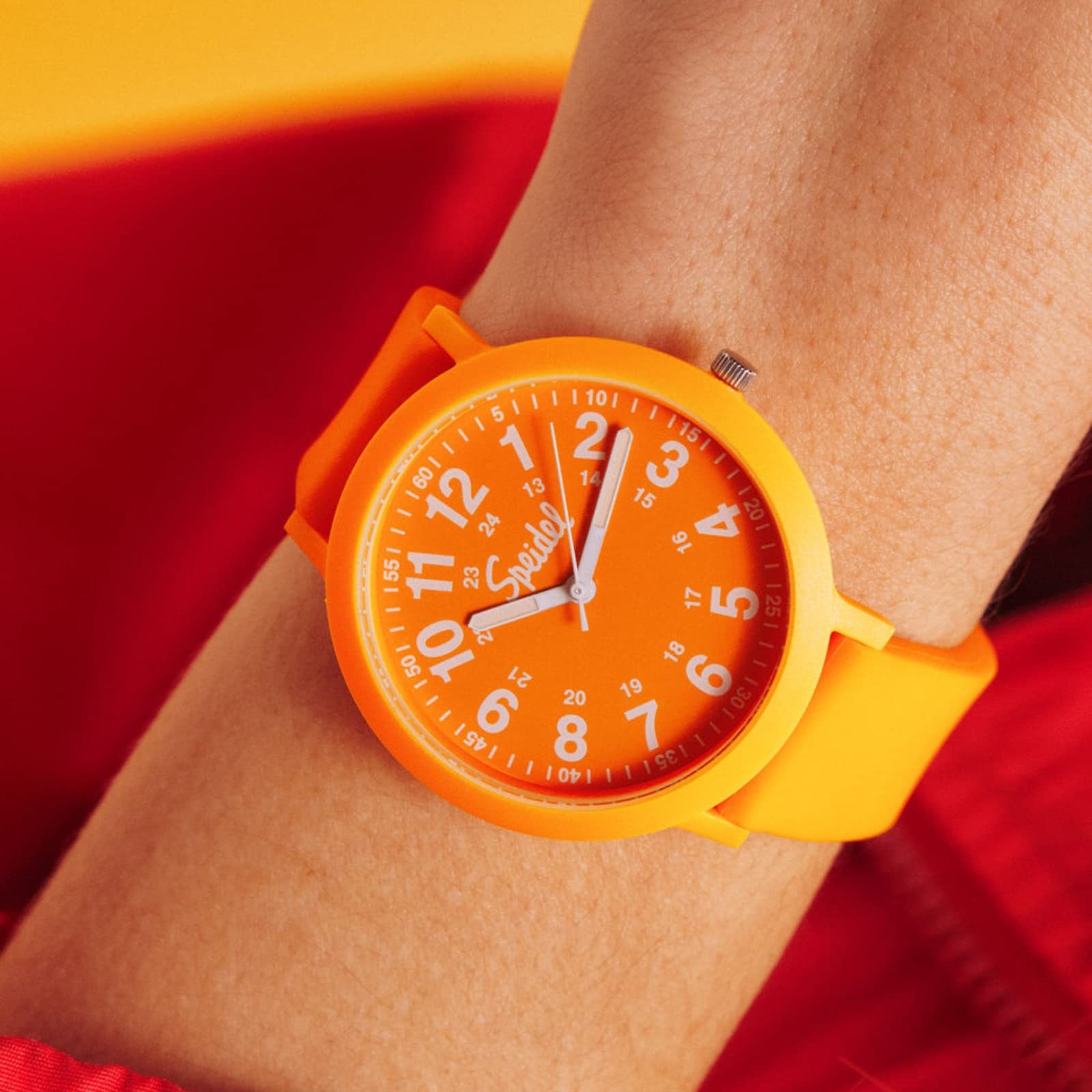 Speidel Eco Color Pop Recyclable Plastic Watch with 18mm 18mm, Mimosa