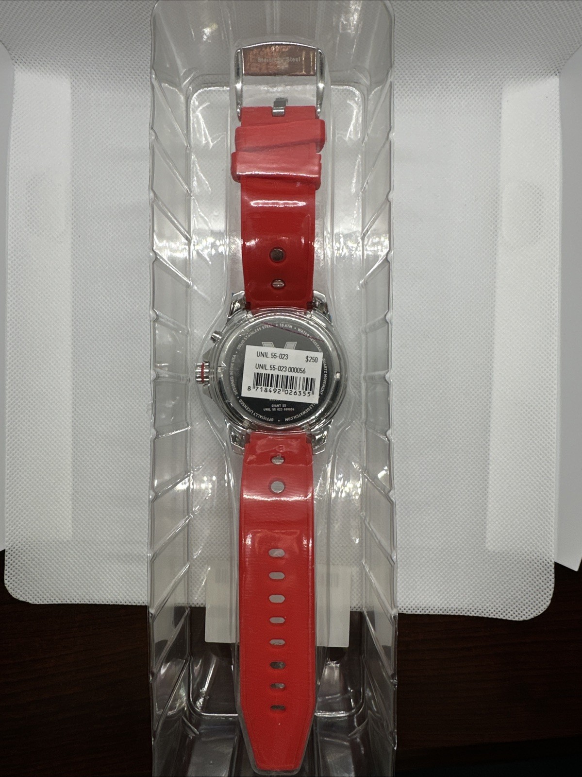 Kyboe! Maryland Terps New Unisex Watch Giant 55MM Red, Red Band 55MM WR