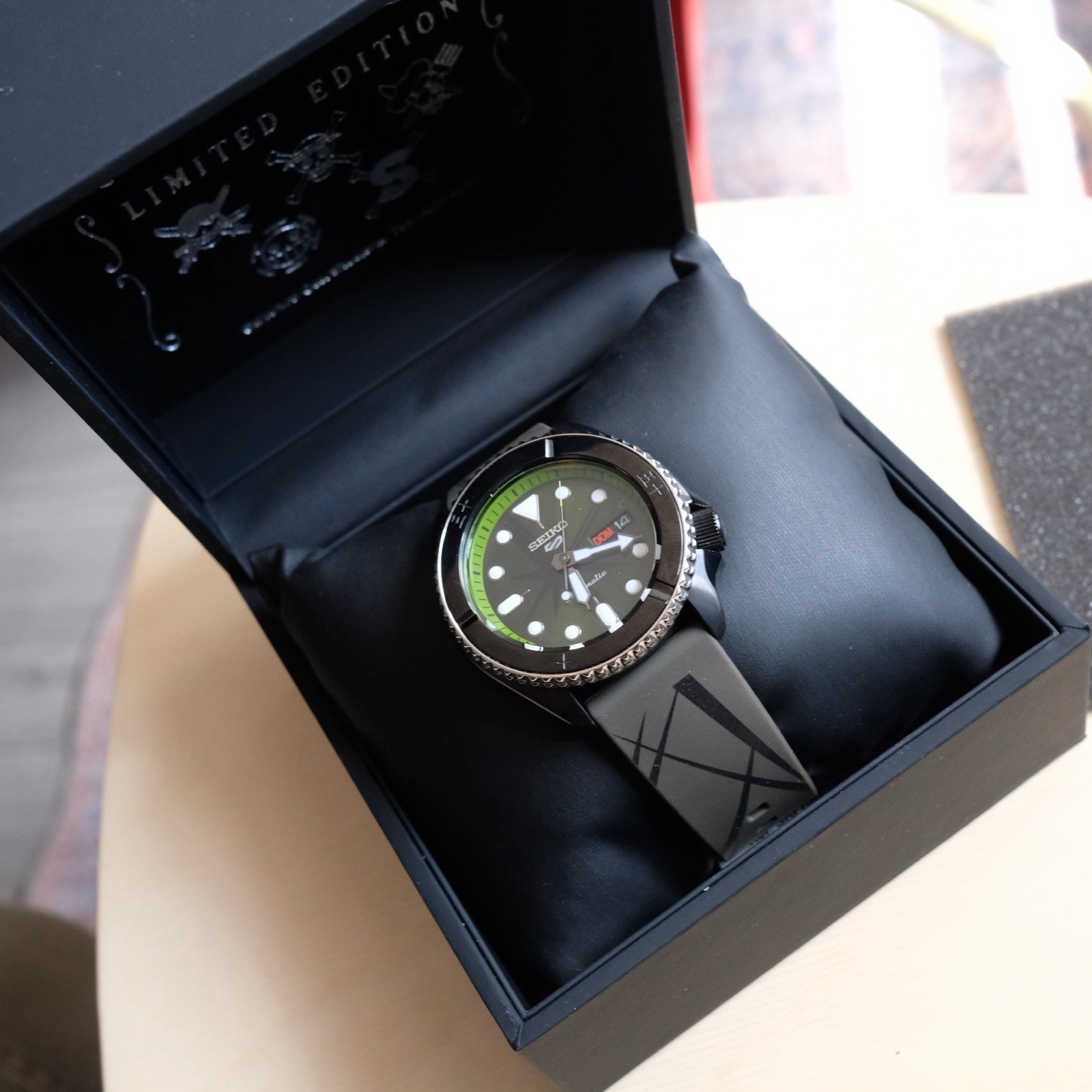 Seiko 5 Sports One Piece Zoro Limited Edition Watch SRPH67