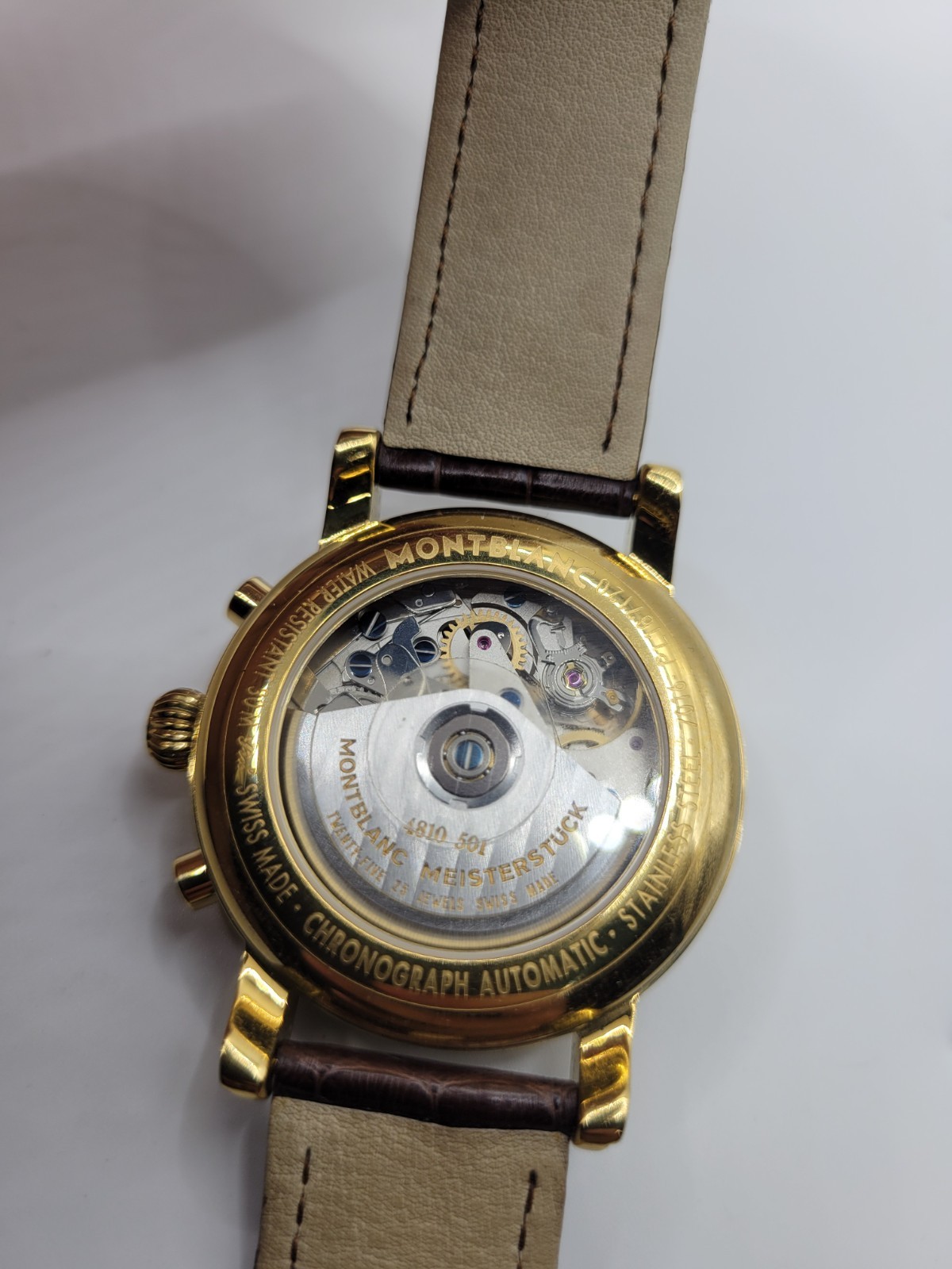 Montblanc Chronograph Automatic Meisterstuck 4810 501 7016 25 Jewels 38mm