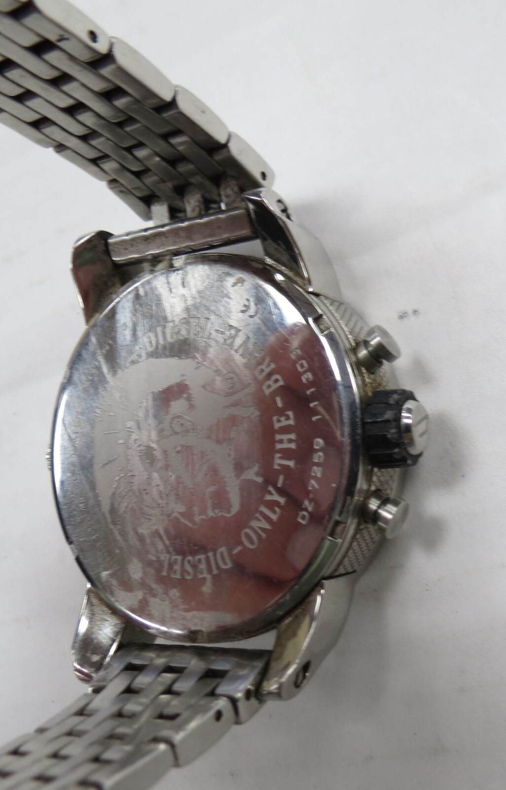 DIESEL MENS WATCH -TIME 2 – 3 BAR – DZ 7259 QUARTZ WATCH METAL BAND !!!