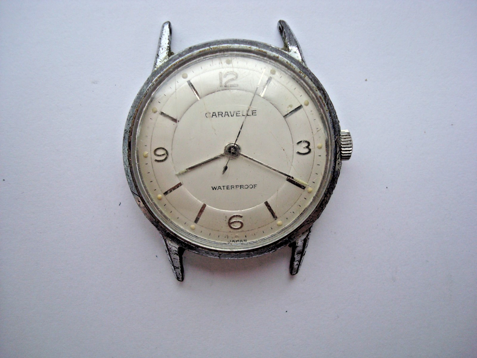 Vintage Caravelle M0 Mens Unisex Watch Manual Wind Up Waterproof Japan for Parts