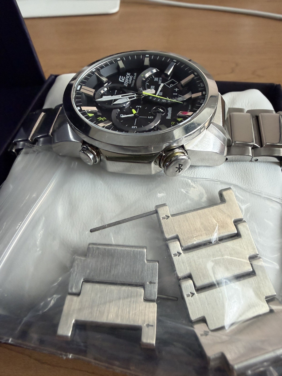 CASIO EDIFICE EQB-500D-1AJF Bluetooth Tough Solar USED, all links! USA Seller