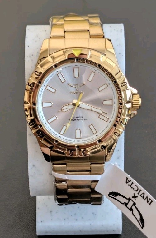 Invicta Specialty Men’s Watch (Model 69031) – Gold Tone & Silver Dial – 42mm