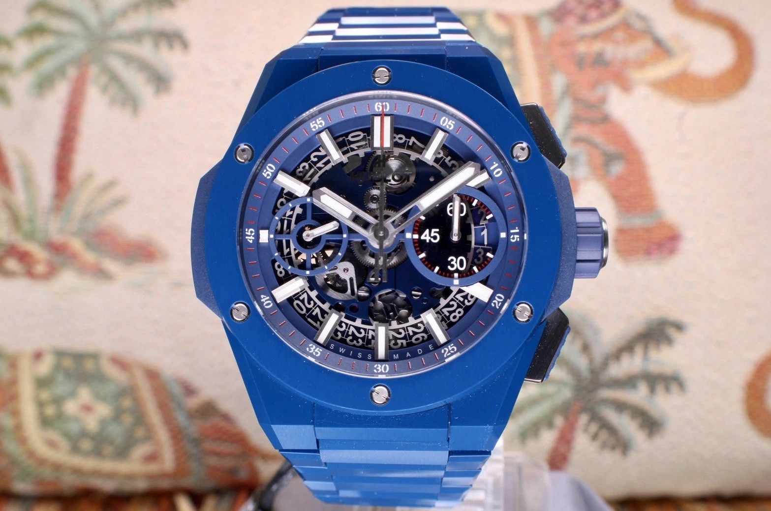Hublot Big Bang Integrated Blue Ceramic 42mm Integral Unworn LNIB 451.EX.5123.EX