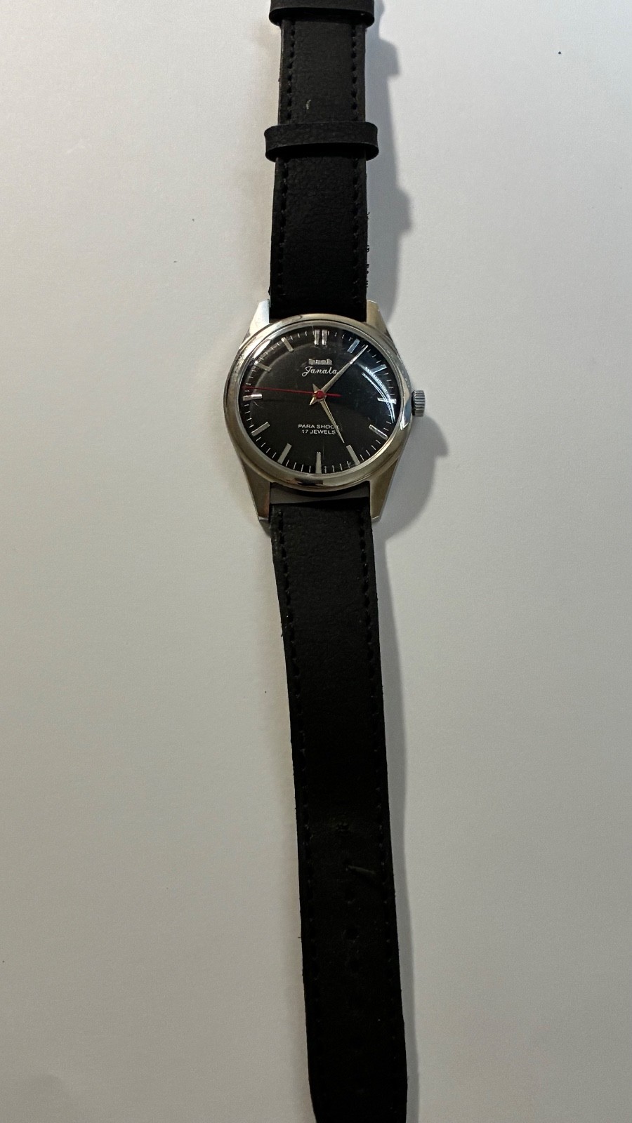 HMT JANATA 17J WINDING BLACK DIAL WFT 17048 INDIA MEN’S WATCH – WORKING
