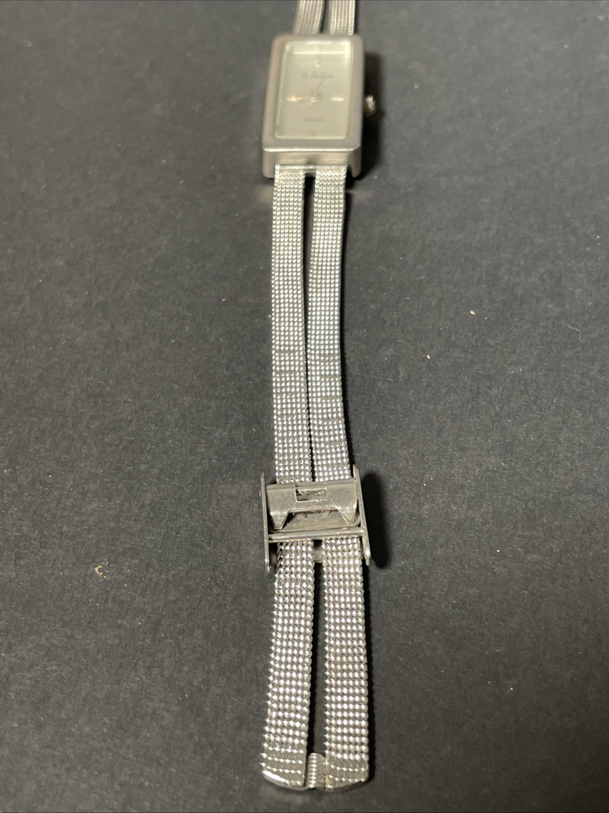 Vintage Paris Delon Watch Stainless Steel Mesh Dual Band Japan Mov New Battery