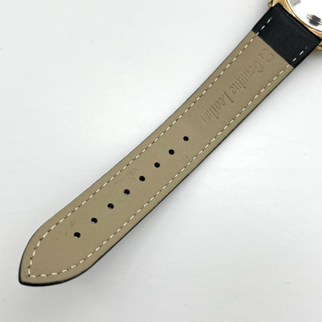 [Slightly flawed] Seiko automatic watch, 23 jewels, day-date, new strap, men'
