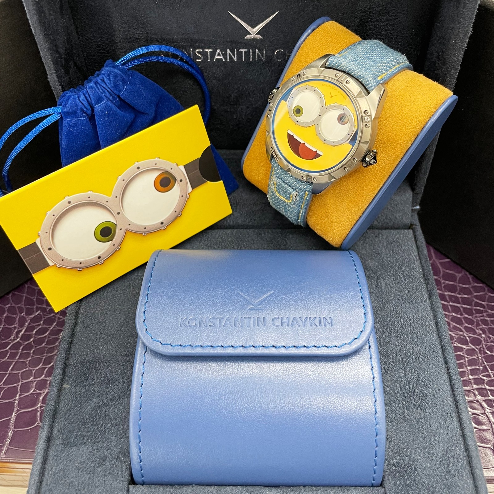 Konstantin Chaykin Minions Titanium 40mm Limited series of 99 pieces Blue Jean