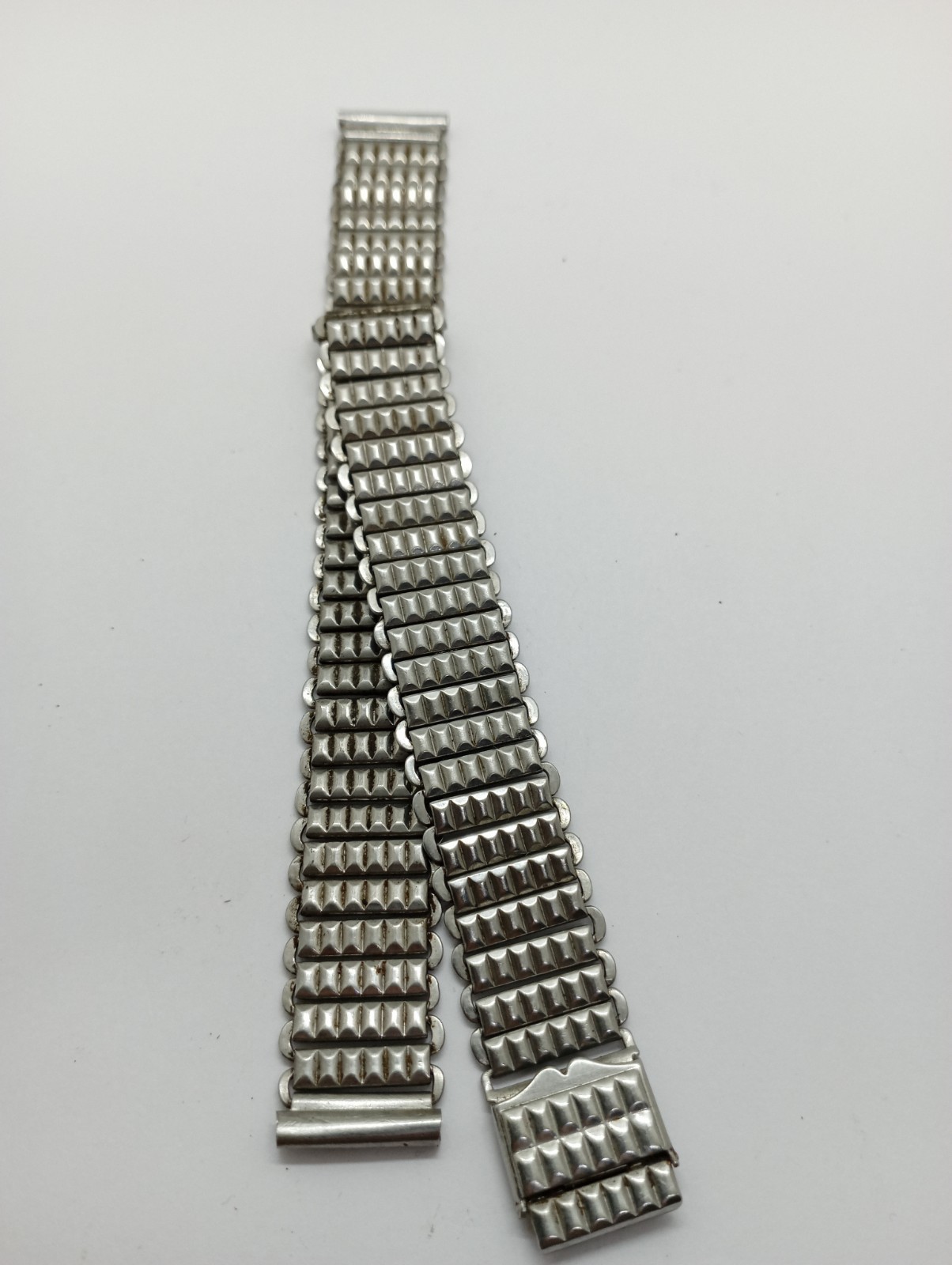 UNIQUE BONKLIP STEEL Ladder Bamboo TANK Trench Watch Bracelet 1930’s 14mm.