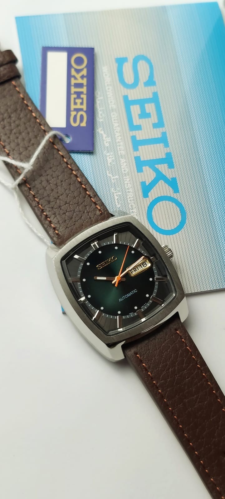Seiko Recraft SNKP25 Automatic Men’s Watch – 7s26 – Green Sunbrust Dial