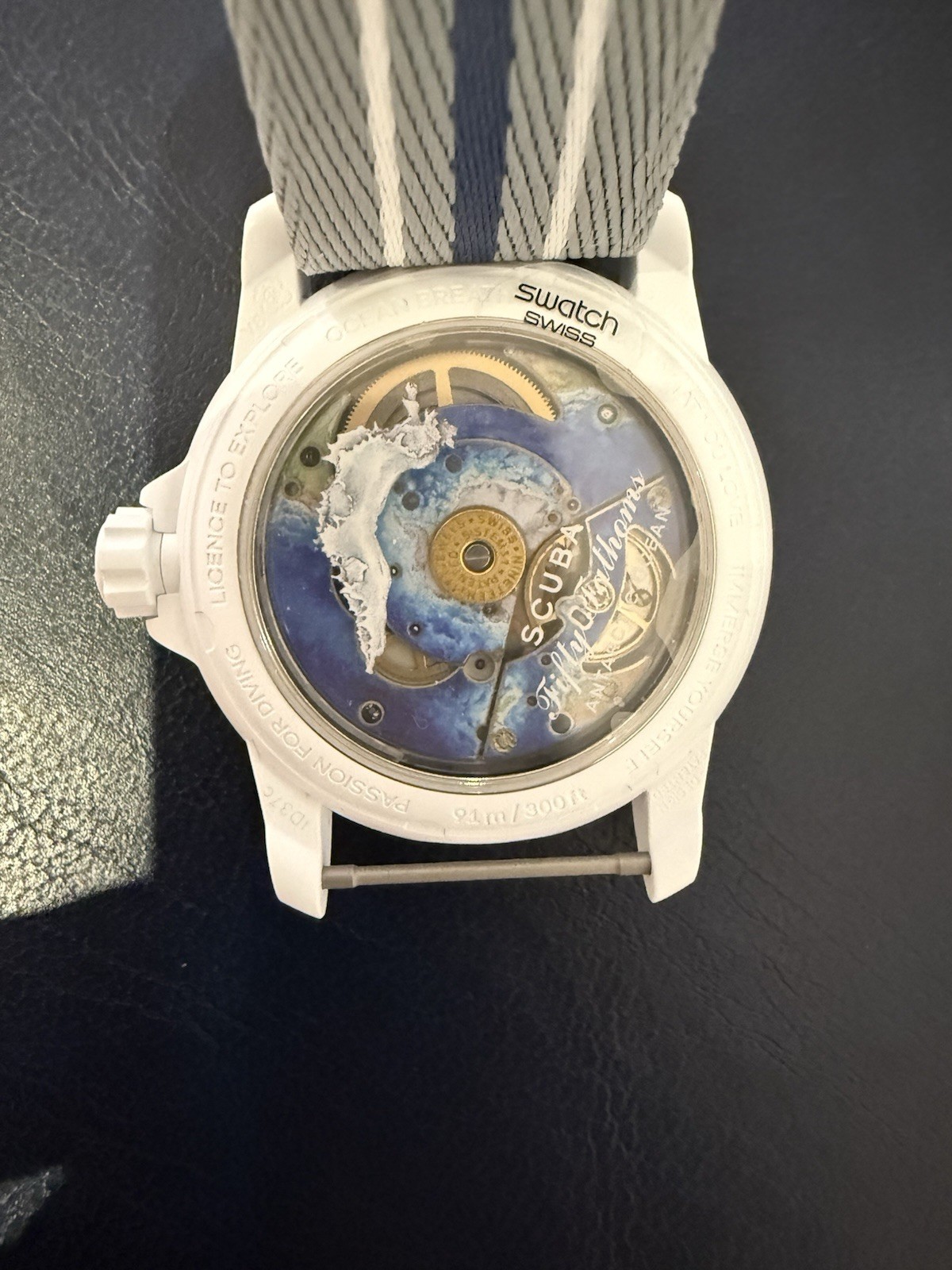 Blancpain × Swatch – Antarctic Ocean White Dial – Scuba Fifty Fathoms