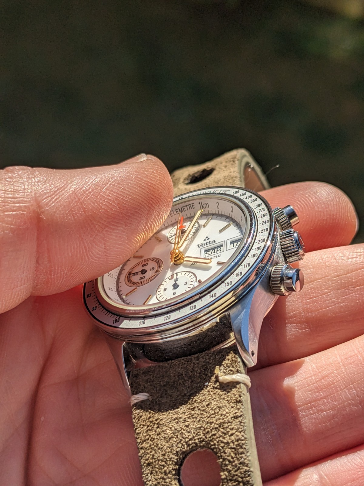 💚 Lemania 5100 Chronograph – Military Field Watch – NOS – Vintage