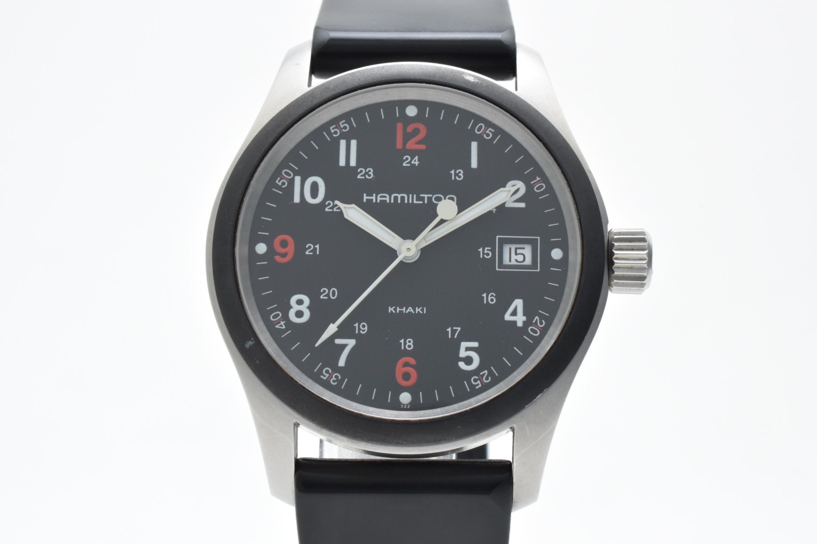 [EXC+5] Hamilton Khaki Field H684210 Quartz Black Dial Men’s Watch