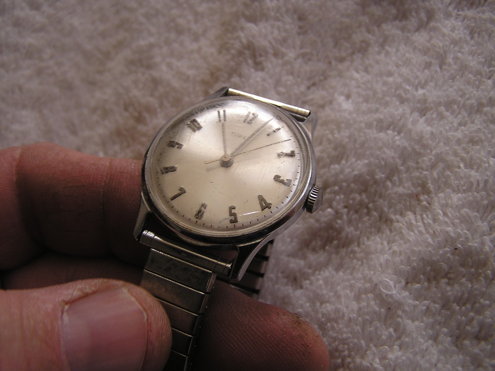 Vintage Timex Watch Numeric Dial