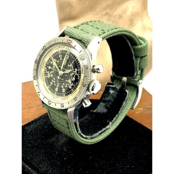 Gallet Men’s Watch Flight Officer USAAF Truman Swiss Manual Wind Chronograph