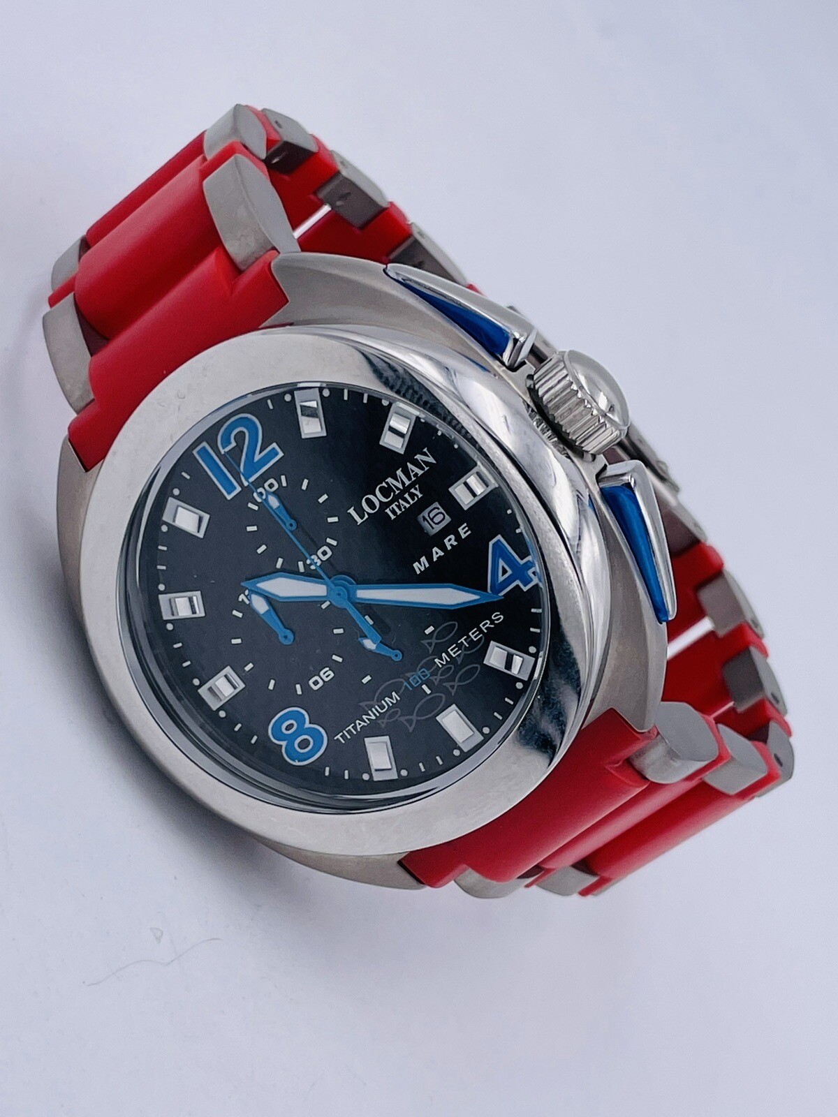 Locman Sea Titanium Watch 47mm 130KBTR/590 Chrono Wr100m Very Discounted New