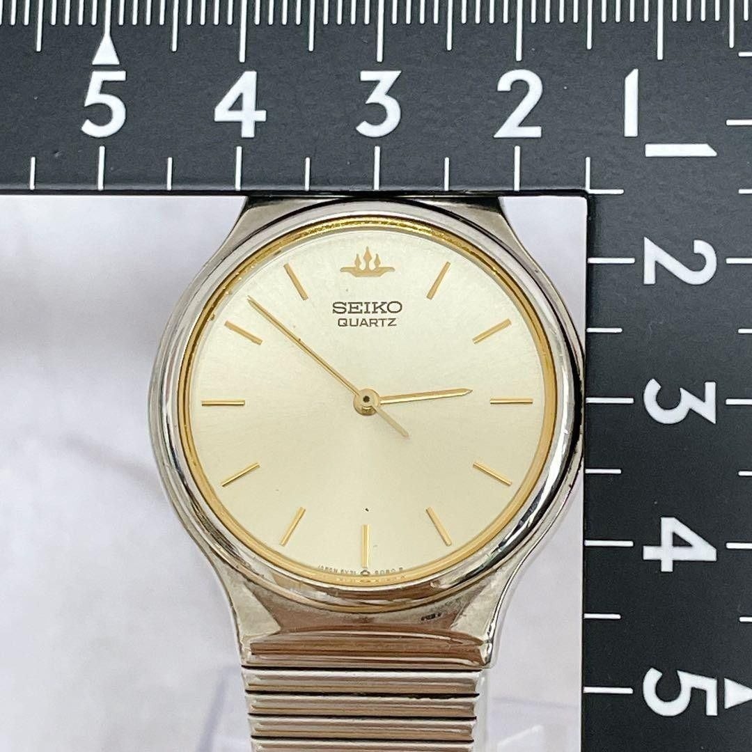 Seiko 5Y31 6020 Quartz Slim Watch Crown Logo Vintage