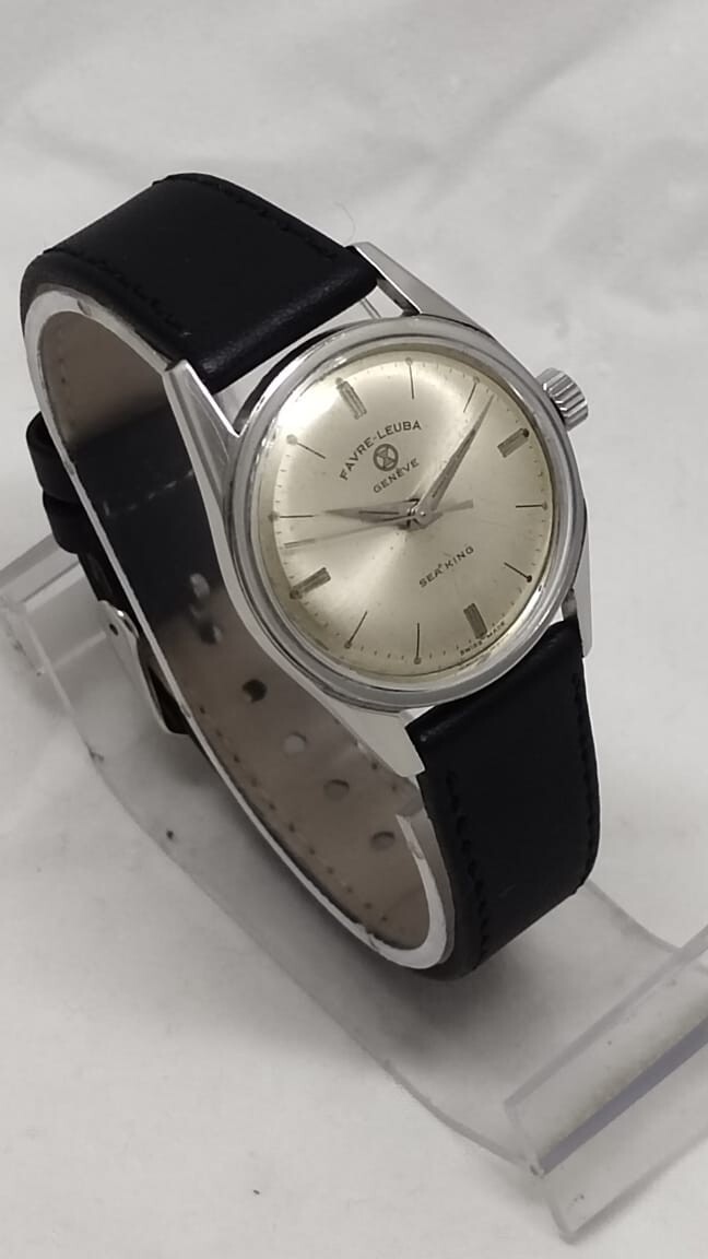 RARE Favre Leuba Geneva Seaking Hand-winding Men’s watch Original Dial Swiss